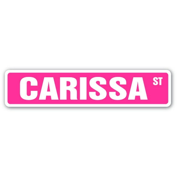 CARISSA Street Sign Childrens Name Room Sign | Indoor/Outdoor | 36" Wide