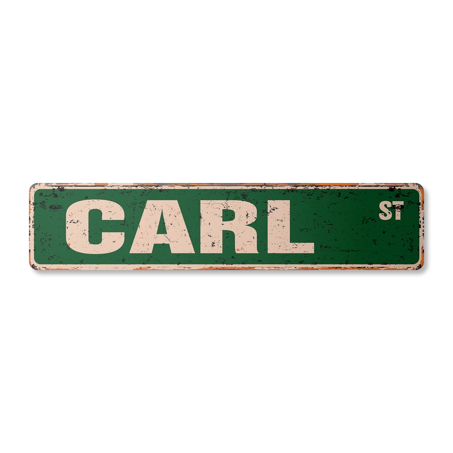 CARL Vintage Plastic Street Sign Childrens Name Room Sign | Indoor ...