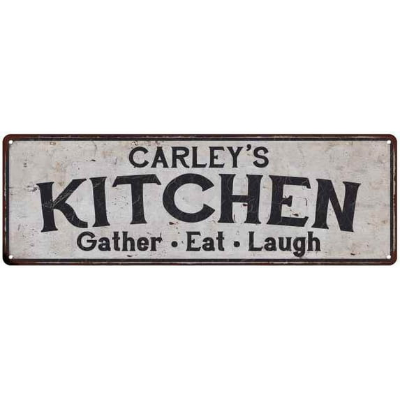 CARLEY's Kitchen Rustic Chic Decor Gift 8x24 Sign 108240051480
