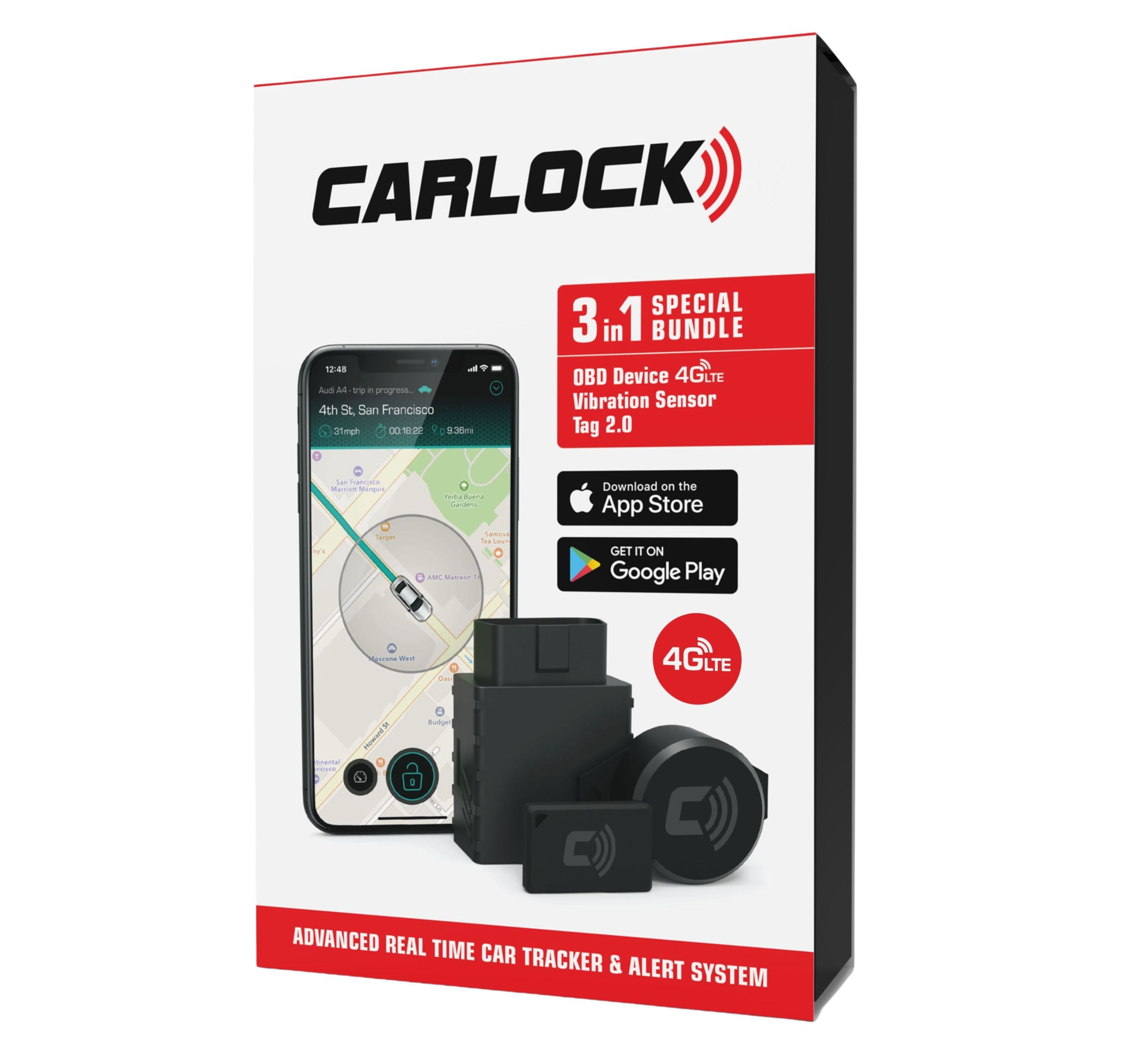 CARLOCK Ultimate Car Security & Anti Theft Bundle: Real-Time OBD Car ...