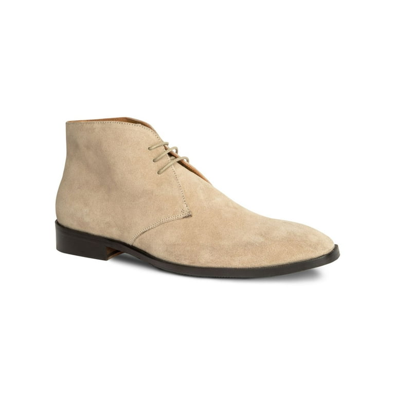 CARLOS BY CARLOS SANTANA Mens Beige Cushioned Corazon Almond Toe Lace Up Leather Chukka Boots 11 D Walmart