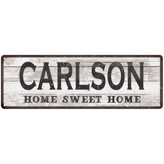 CARLSON Home Sweet Home Country Look Gift 6x18 Metal Sig 206180045669