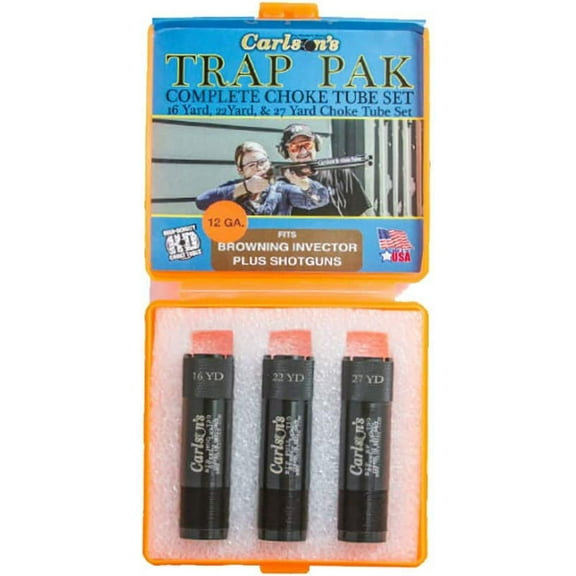 CARLSON'S Trap Pak Choke Tube 12 GA Browning Invector Plus 3PK Mod-IM-Full