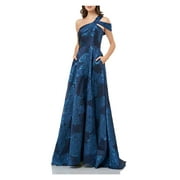 Carmen marc valvo infusion v cheap neck fleurette gown