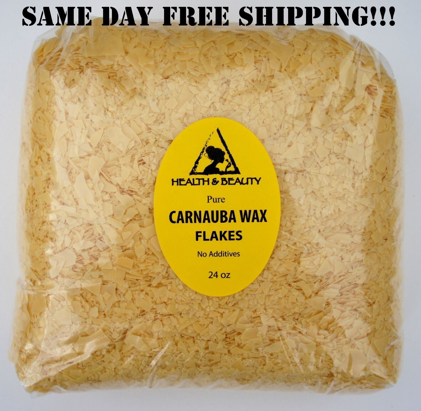 CARNAUBA WAX - T1 ORGANIC FLAKES BRAZIL PASTILLES BEADS PREMIUM 100% PURE 24 OZ