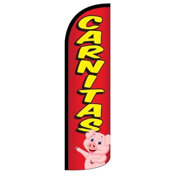 CARNITAS Windless Flag (Hardware Not Included) |Advertisement /Business Flags | Feather Flag |