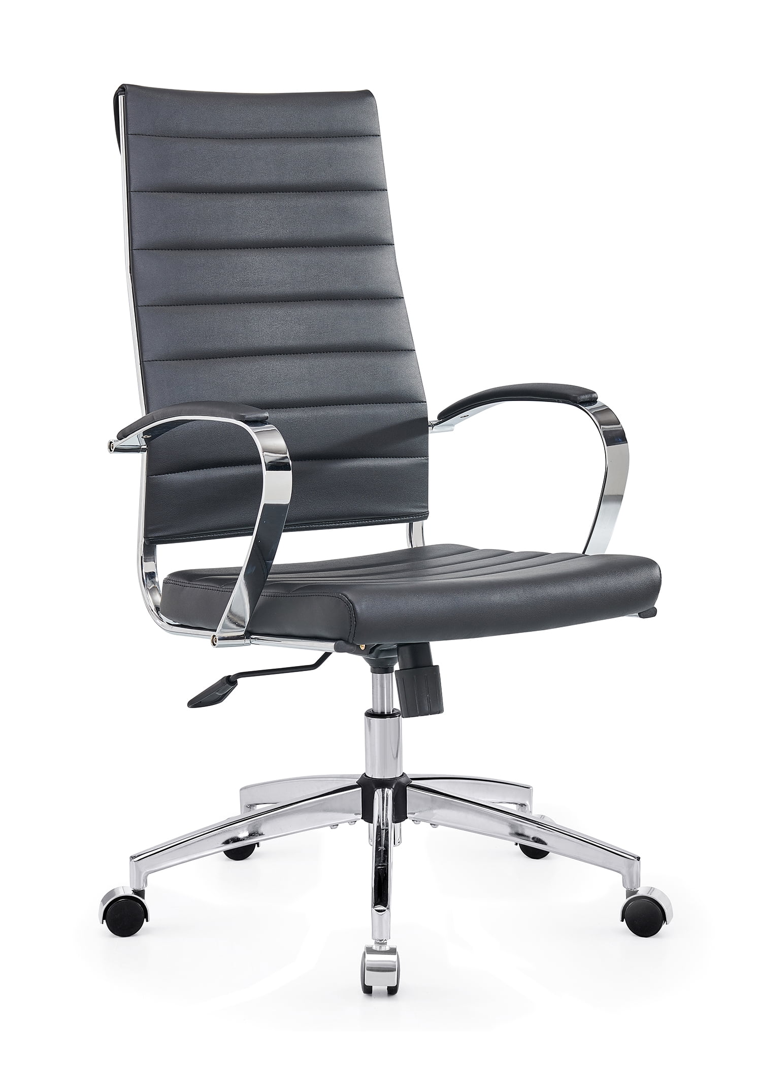 CAROCC High Back Executive Office Chair with Armrest Adjustable Swivel Chair in Durable Vegan Leather Modern Office Chair Ergonomic Desk Chair for Extra Back & Lumbar Support