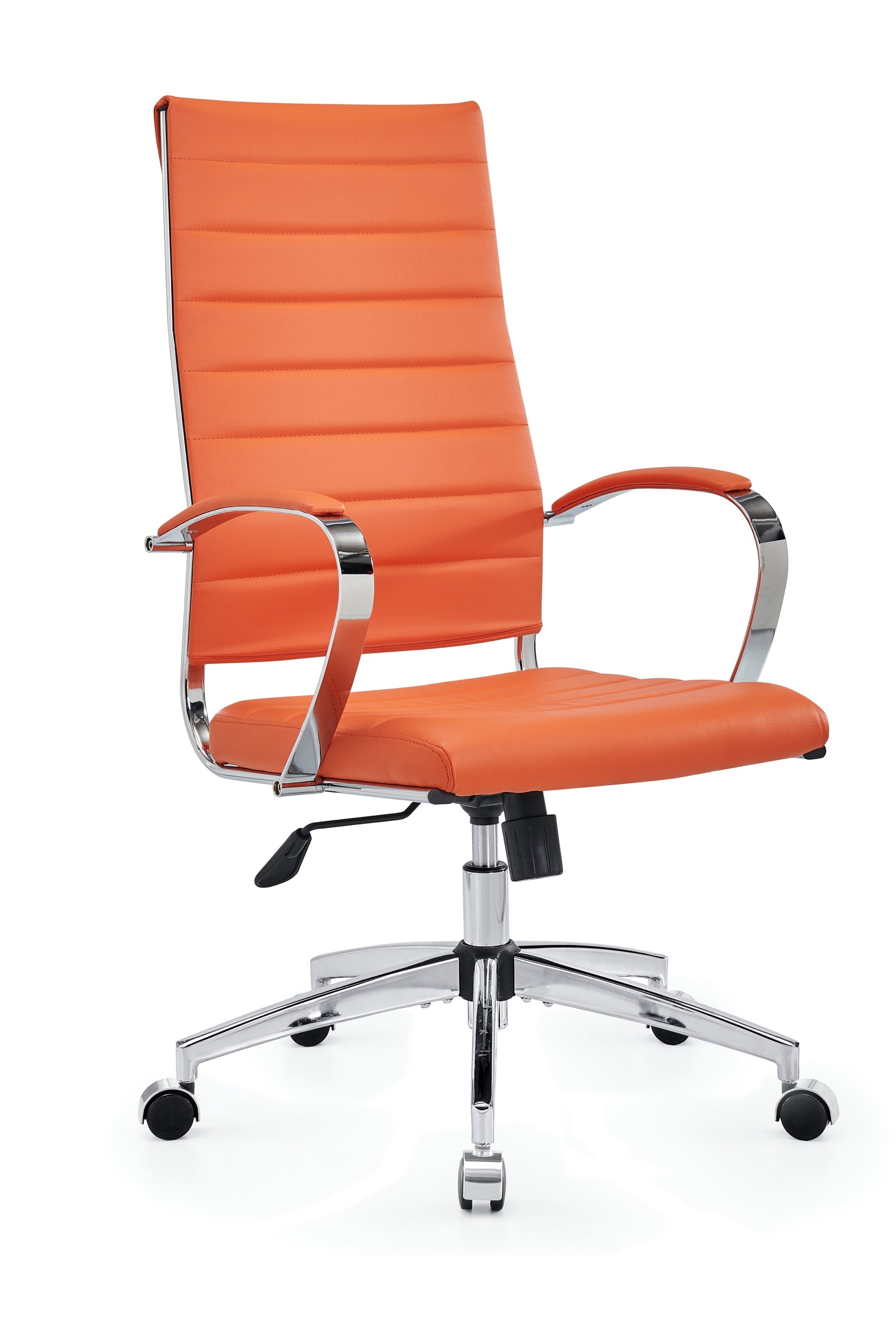 CAROCC High Back Executive Office Chair with Armrest Adjustable Swivel Chair in Durable Vegan Leather Modern Office Chair Ergonomic Desk Chair for Extra Back & Lumbar Support