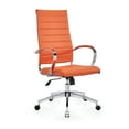 thumbnail image 1 of CAROCC High Back Executive Office Chair with Armrest Adjustable Swivel Chair in Durable Vegan Leather Modern Office Chair Ergonomic Desk Chair for Extra Back & Lumbar Support, 1 of 8