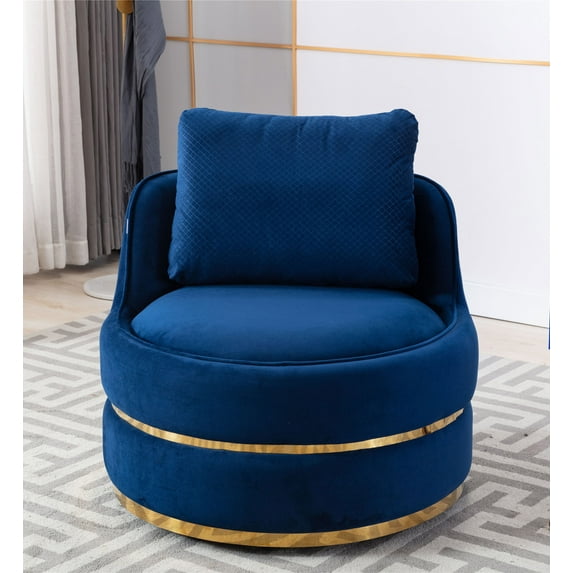 CAROCC Modern Akili Swivel Accent Chair Barrel Chair for Hotel Living Room Modern Leisure Chair