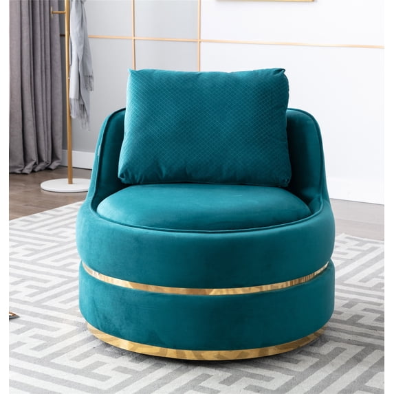 CAROCC Modern Akili Swivel Accent Chair Barrel Chair for Hotel Living Room Modern Leisure Chair