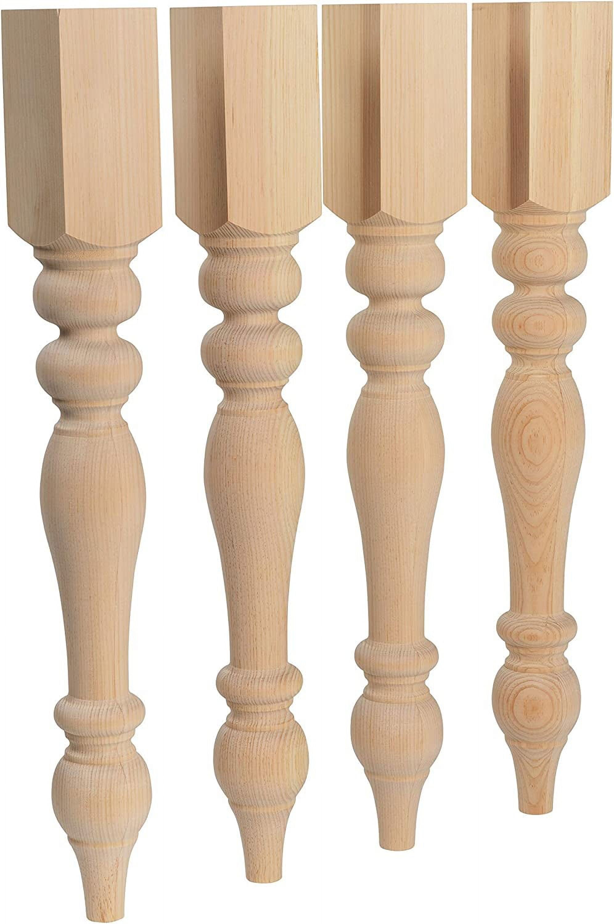 CAROLINA LEG CO. Chunky Farmhouse Table Legs Handmade in USA