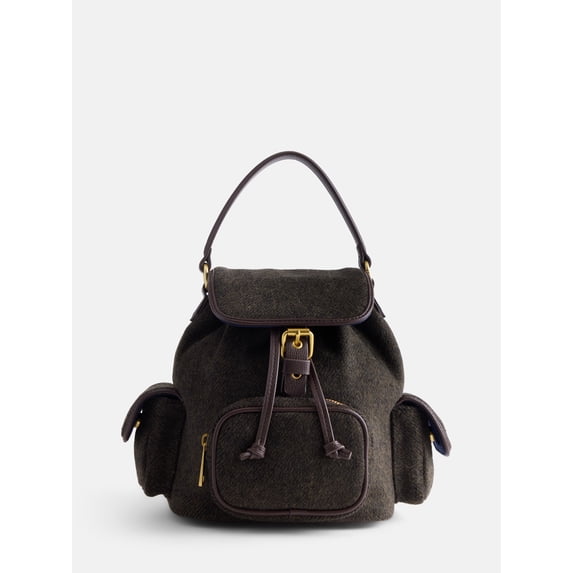 Free Assembly Women's Backpack, Smoky Olive