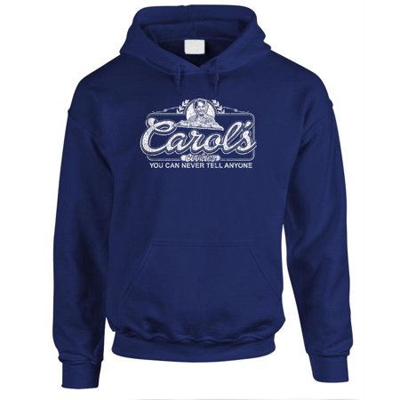 CAROLS COOKIES - Fleece Pullover Hoodie, Navy, Medium