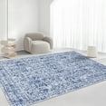 thumbnail image 1 of CAROMIO 10' x 13' Area Rug for Living Room Boho Vintage Indoor Rug with Non Slip Backing, Blue, 1 of 5