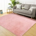 thumbnail image 1 of CAROMIO 4' x 6' Modern Shag Rugs for Living Room Fluffy Soft Area Rug Plush Carpet for Bedroom Indoor Luxury Fuzzy Rug, Pale Pink, 1 of 5
