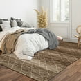 thumbnail image 1 of CAROMIO 8' x 10' Area Rug for Living Room Ombre Vintage Rug Non Slip Throw Rugs Geometrical Line Print Bedroom Rug, Khaki, 1 of 5
