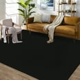 thumbnail image 1 of CAROMIO 8' x 10' Area Rug for Living Room Solid Textured Vintage Rug Non Slip Throw Rugs Bedroom Rug, Black, 1 of 1