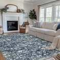 thumbnail image 1 of CAROMIO 9' x 12' Area Rug for Living Room Boho Vintage Rug Non Slip Blue Indoor Rug, 1 of 5