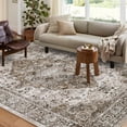 thumbnail image 1 of CAROMIO 9' x 12' Area Rug for Living Room Boho Vintage Rug Non Slip Brown Indoor Rug, 1 of 6