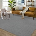 thumbnail image 1 of CAROMIO 9' x 12' Area Rug for Living Room Solid Textured Vintage Rug Non Slip Throw Rugs Bedroom Rug, Gray, 1 of 6