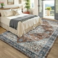 thumbnail image 1 of CAROMIO 9'x 12' Floral Washable Area Rug for Living Room, Stain Resistant Carpet for Office,Red, 1 of 7