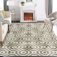 thumbnail image 1 of CAROMIO Area Rug 9 x 12 Extra Large Washable Rug Non Slip Moroccan Rug Morden Soft Rug for Living Room Geometric Carpet, Pale Brown, 1 of 5