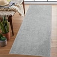thumbnail image 1 of CAROMIO Area Rug Modern Solid Textured Machine Washable Rug Contemporary Carpet Rug for Living Room Farmhouse Dining Table, 2' x 6' Pale Gray, 1 of 5