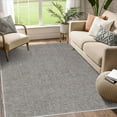 thumbnail image 1 of CAROMIO Area Rug Modern Solid Textured Machine Washable Rug Contemporary Carpet Rug for Living Room Farmhouse Dining Table, 4' x 6' Gray Brown, 1 of 5