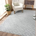 thumbnail image 1 of CAROMIO Area Rug Vintage Textured Geometric Area Rug for Living Room Ultra Soft Fluffy Indoor Throw Carpet, 3' x 5' Pale Gray, 1 of 5