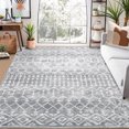 thumbnail image 1 of CAROMIO Area Rugs Boho Rug Modern Abstract Rugs Soft Indoor Carpet Low Pile Non Slip Rugs for Living Room Bedroom, 8' x 10' Gray, 1 of 7