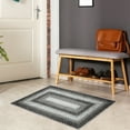thumbnail image 1 of CAROMIO Braided Print Boho Rug Living Room Area Rug Modern Geometric Area Rug Washable Rug Farmhouse Floor Carpet, 2' x 3' Gray, 1 of 7