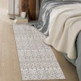 thumbnail image 1 of CAROMIO CAROMIO Rug Boho Washable Rug Moroccan Living Room Rug Non-Slip Non-Shedding Print Floor Carpet Soft Abstract Carpet,, 2' x 8' Pale Brown, 1 of 5