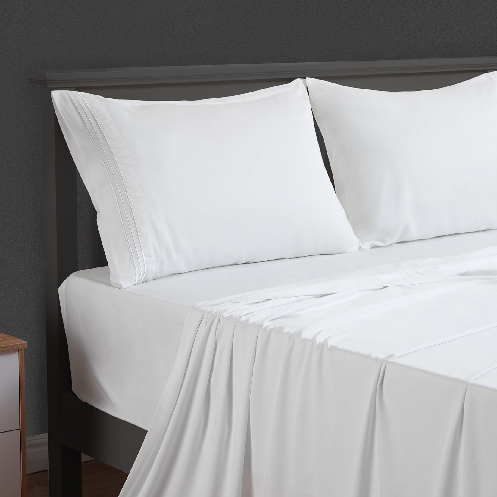 CAROMIO King Sheets Bedding Sheets & Pillow Covers Cooling Bamboo Fiber