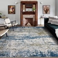 thumbnail image 1 of CAROMIO Modern Abstract Rug Washable Rug Soft Bedroom Area Rugs Non Slip Throw Rug Contemporary Rug for Playroom Living Room Dining Room, 8' x 10' Blue, 1 of 5