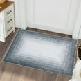 thumbnail image 1 of CAROMIO Rug Modern Bordered Area Rug for Living Room Dining Room Rug Bedroom Carpet Indoor Non Skid Rubber Backed Rugs, 2' x 3' Gray, 1 of 7