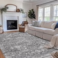 thumbnail image 1 of CAROMIO Washable 5' x 7' Area Rug for Living Room Boho Vintage Floral Indoor Carpet Non Slip, Gray, 1 of 5