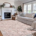 thumbnail image 1 of CAROMIO Washable 5' x 7' Area Rug for Living Room Boho Vintage Floral Indoor Carpet Non Slip, Pink, 1 of 5
