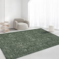 thumbnail image 1 of CAROMIO Washable 6' x 9' Area Rug for Living Room Boho Vintage Floral Indoor Carpet Non Slip, Green, 1 of 5