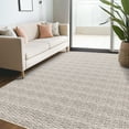 thumbnail image 1 of CAROMIO Washable Area Rug Non Slip 8' x 10' Rug for Living Room Solid Printed Textured Rug Indoor Carpet for Bedroom Dining Room, Beige Gray, 1 of 5