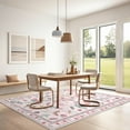 thumbnail image 1 of CAROMIO Washable Modern Indoor Insect Pattern Non-slip Carpet 10' x 13 Pink Area Rug for Living Room, 1 of 6
