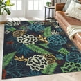 thumbnail image 1 of CAROMIO Washable Rug Modern Floral Living Room Rug Non Slip Accent Distressed Rugs Farmhouse Non Shedding Carpet, 9' x 12' Green Gray, 1 of 5