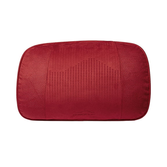 Caromop Ergonomic Car Headrest Neck Pillow – Soft Suede, Adjustable Height, Breathable Cover, Universal Fit for Driving (Red, 1PC)