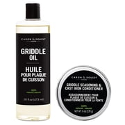 CARON & DOUCET - 100% Plant-Based Griddle Oil & Seasoning Set Best For Maintaining, Protecting & Conditioning Griddle!