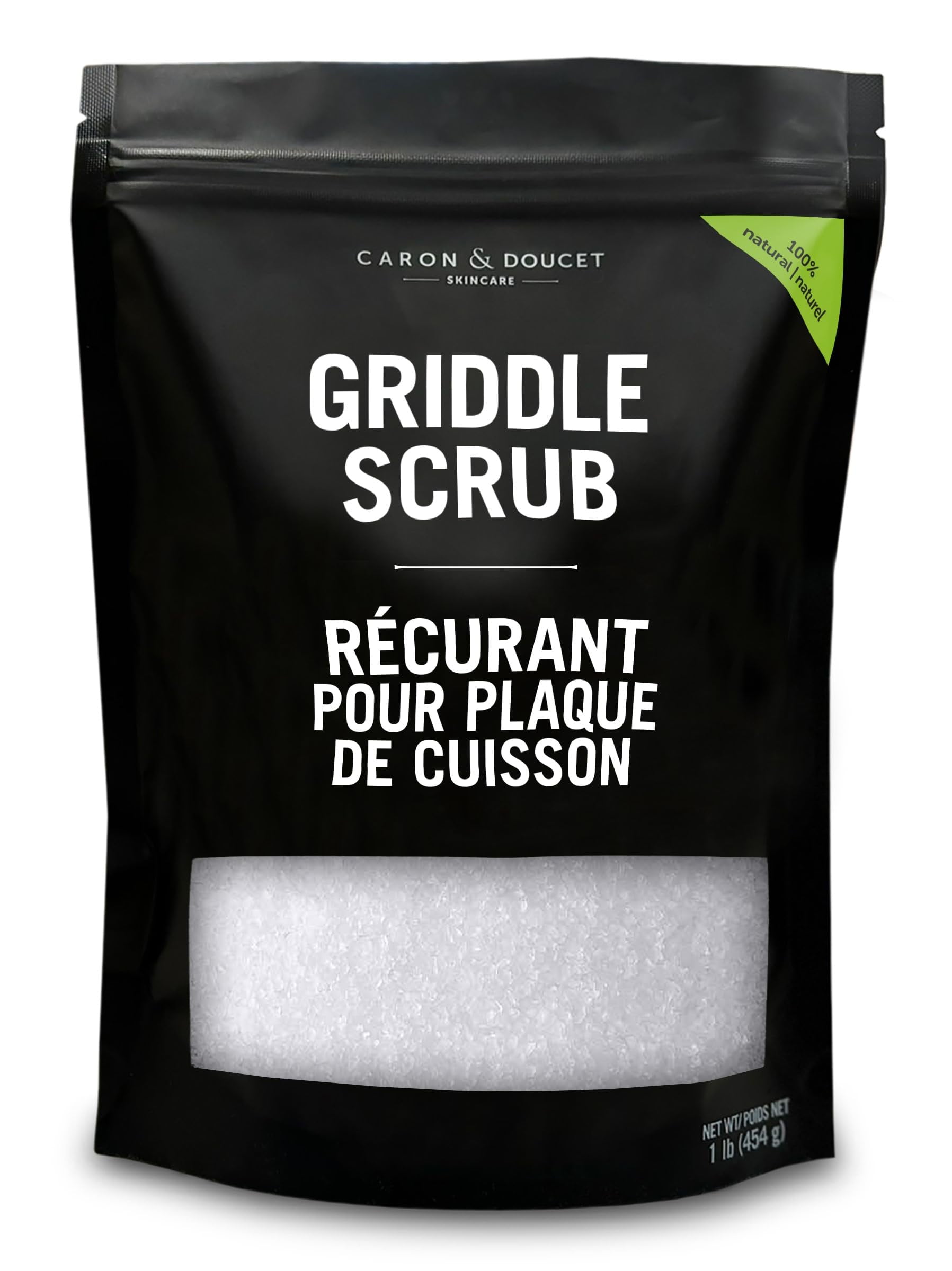 CARON & DOUCET Griddle Cleaning & Restoring Salt Scrub | 100% Natural ...