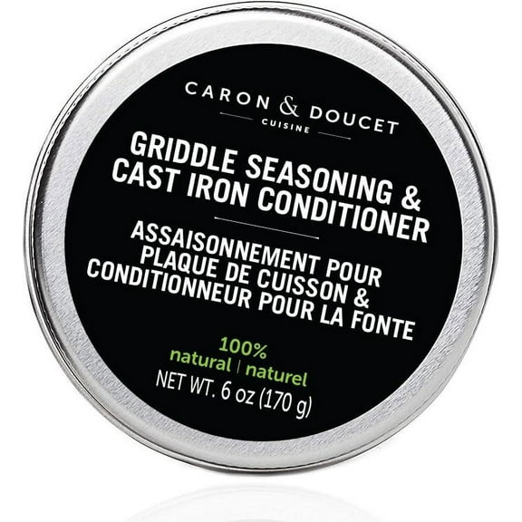 CARON & DOUCET Griddle Seasoning & Cast Iron Conditioner 2 in 1 Formula | Best For Maintaining, Protecting & Conditioning Griddle!