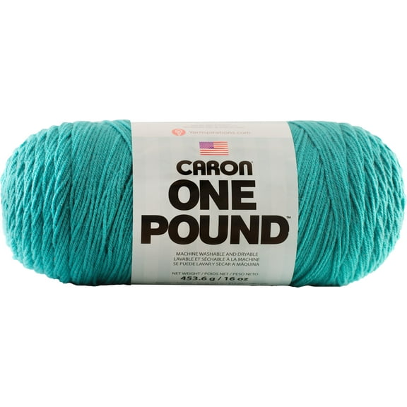 CARON ONE POUND YARN (454G/16OZ), AQUA
