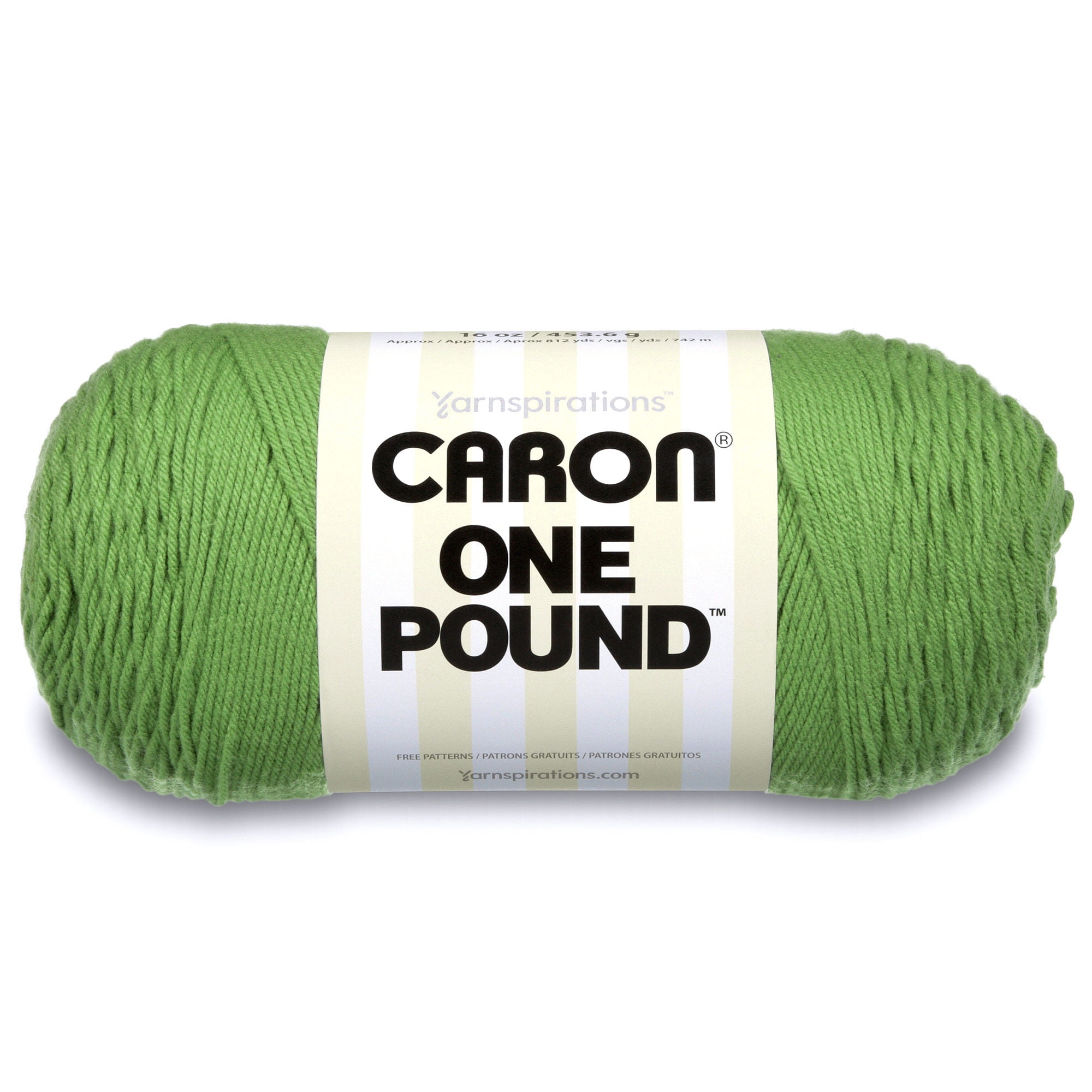 Caron 1-lb Acrylic Yarn, Grass Green, Machine Washable, Ideal for ...