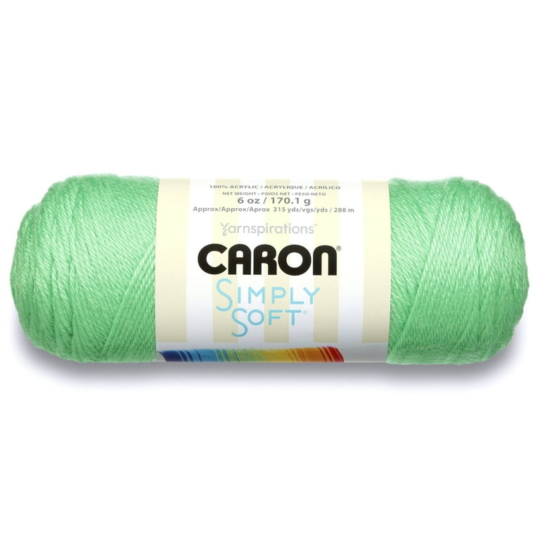 Caron Simply Soft Blue Mint Brites Yarn - 3 Pack of 170g/6oz - Acrylic - 4  Medium (Worsted) - 315 Yards - Knitting/Crochet