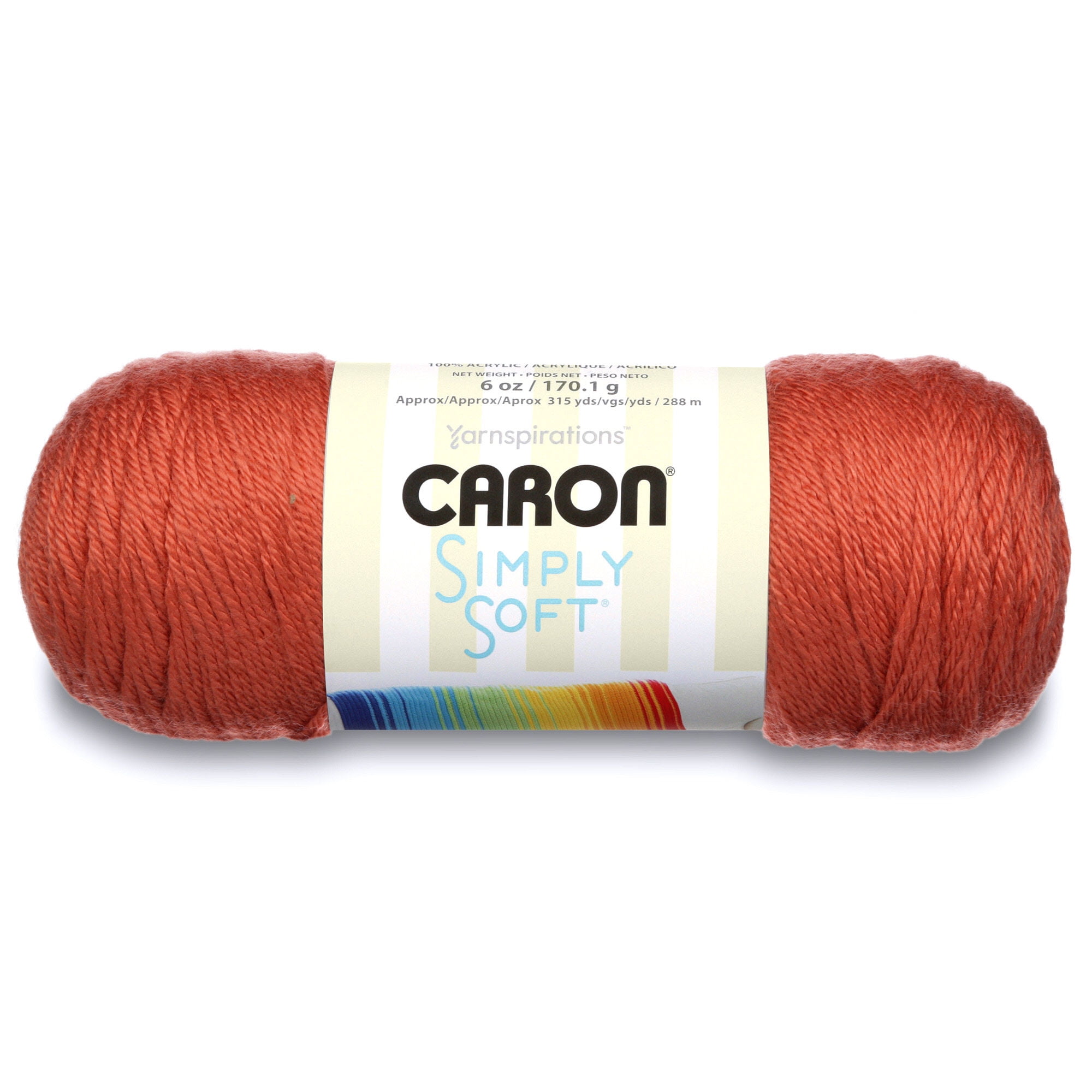 Caron Simply Soft Solids Yarn-Persimmon, 1 count - Pay Less Super Markets